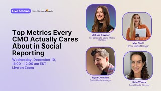 Top Metrics Every CMO Actually Cares About in Social Reporting