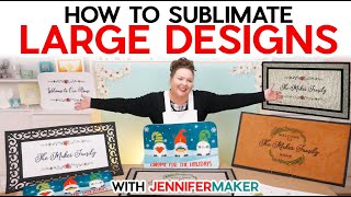 How to Sublimate LARGE Designs | 5 Sublimation Doormats Test