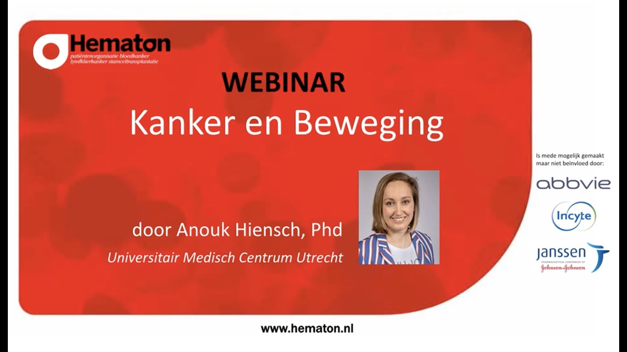 Webinar Kanker en beweging