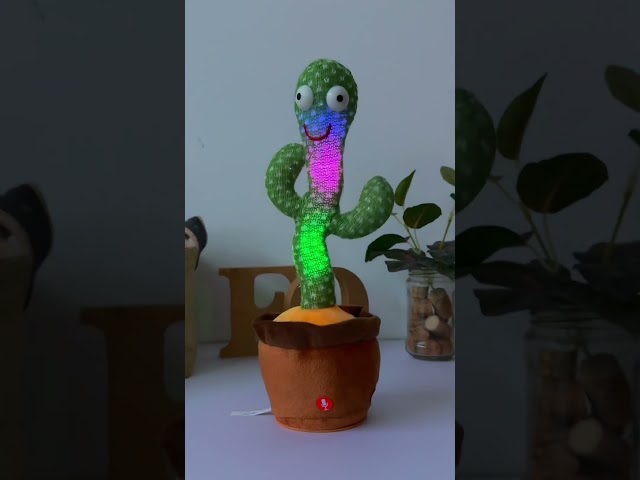 Vídeo relacionado con seOSTO Cactus Bailarin, Juguete de Peluche Que Baila y Repite tu Voz, con Canciones, Dancing Cactus Que Habla Regalos Adecuados para Niños (Volumen Ajustable)