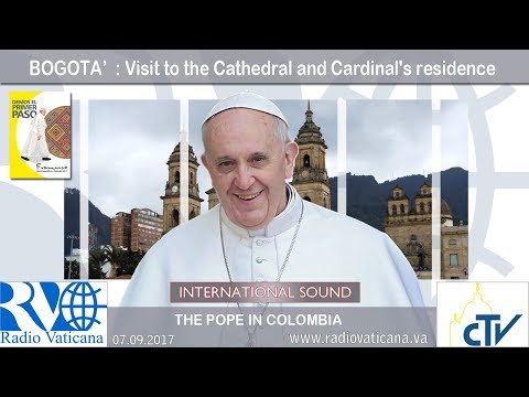 Papa en Colombia: Visita a la catedral
