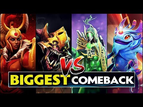 WTF 50.000 Net Worth Lead - Biggest Gold Difference Comeback in Dota 2 History
