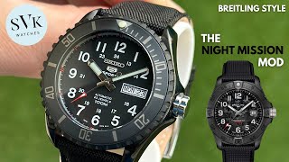 Seiko NIGHT MISSION Mod [Breitling Avenger Style]