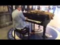 Aristakes playing the piano at Amsterdam CS 