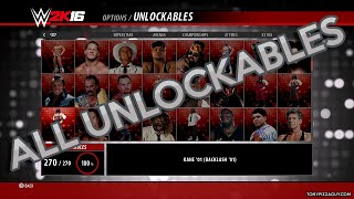 【WWE 2K16】✦ All Unlockables