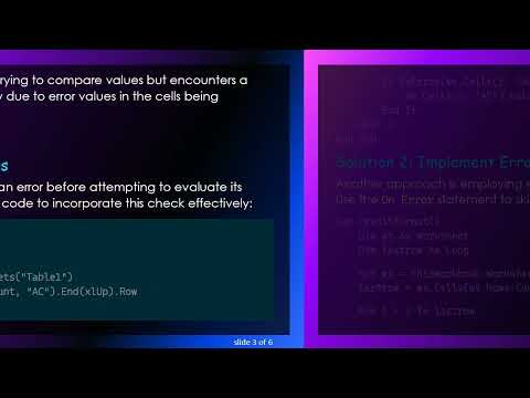Resolving VBA Runtime Error 13: Type Mismatch in For Loops