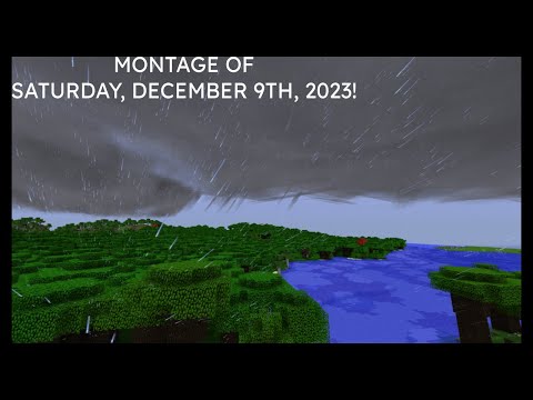 INSANE Weather in Minecraft on Dec 9, 2023!!