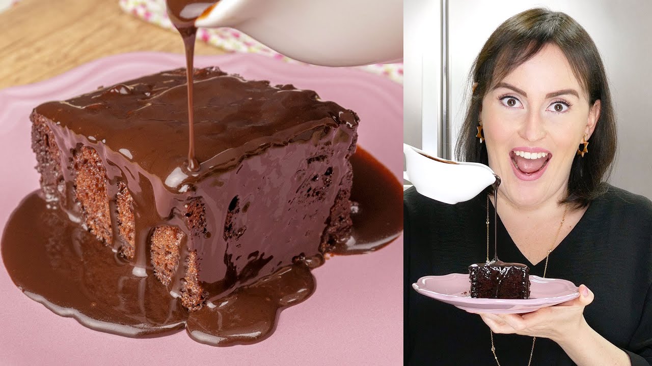 BOLO DE CHOCOLATE COM CALDA QUENTE FÁCIL DE LIQUIDIFICADOR | Cook'n Enjoy 802