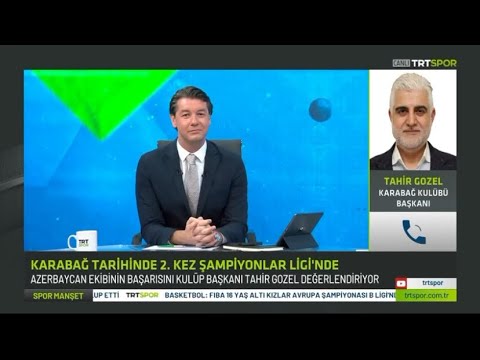 Klubumuzun prezidenti Tahir Gözel "TRT Spor"un canlı efirində fikirlərini bölüşüb