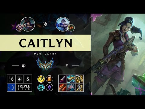 Caitlyn ADC vs Ashe - EUW Challenger Patch 14.12