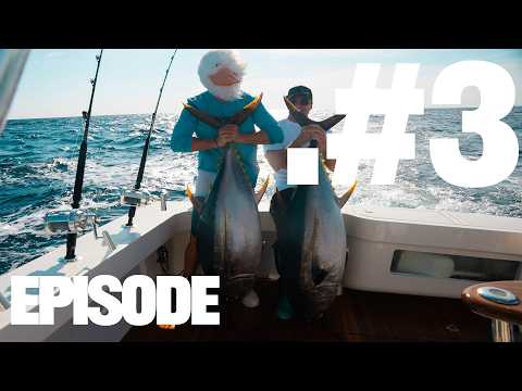 GIANT BLUEFIN Tuna & 10+ BIGEYE #TUNA ON THE TROLL!#fishing The Canyons  W/ Teddy Prager & BryShark