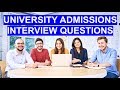 UNIVERSITY INTERVIEW Questions and Answers (PASS Your Uni Admissions Interview!)