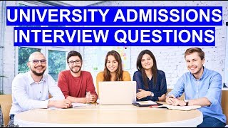 UNIVERSITY INTERVIEW Questions and Answers (PASS Your Uni Admissions Interview!) video