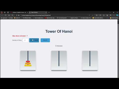 Master the Tower of Hanoi: Ultimate Guide & Interactive Solution| Web Genie #shorts #shortvideo