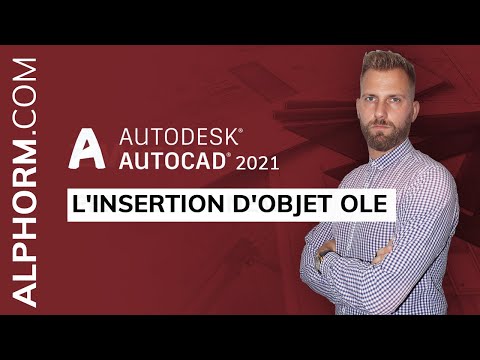L insertion d objet OLE sous AutoCAD 2021 Vidéo Tuto