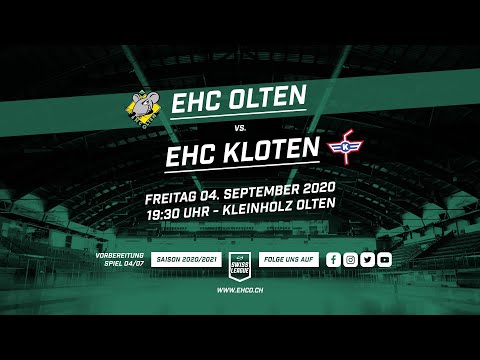 4.9.2020 EHC Olten - EHC Kloten 9:1 Testspiel, Highlights