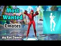 My Top 10 *MOST WANTED* Fortnite Emotes (Scenario, Koi Dance, Jabba Switchway)