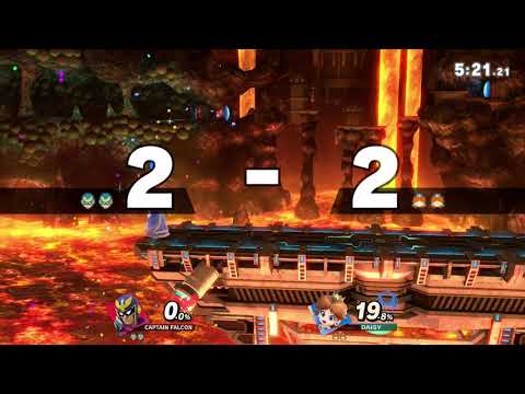 Super Smash Bros. Ultimate Elite! J-AERIAL (Captain Falcon) VS Daisy