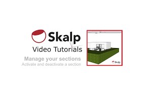 Skalp Video Tutorial: Activate and deactivate a section.