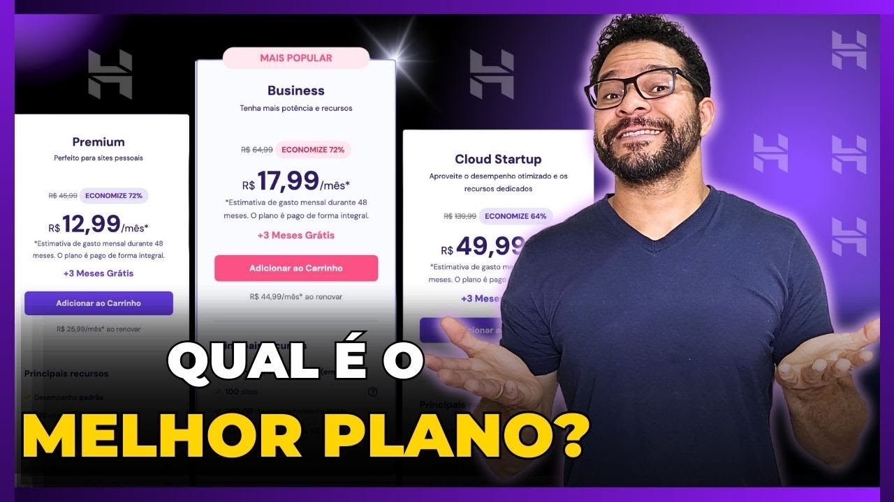 [MELHOR PLANO HOSTINGER] QUAL O MELHOR PLANO DE HOSPEDAGEM PARA SITE E LOJA VIRTUAL | COMO ESCOLHER?