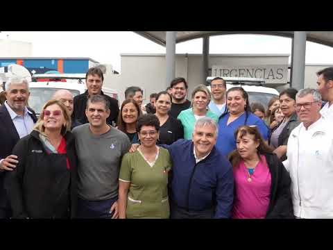Marcos Juárez: Martín Llaryora visitó la ciudad y reforzó la salud en el Hospital Abel Ayerza