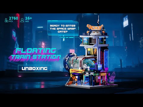 Vidéo Lumibricks Cyberpunk Neoncity 17006 : Gare flottante