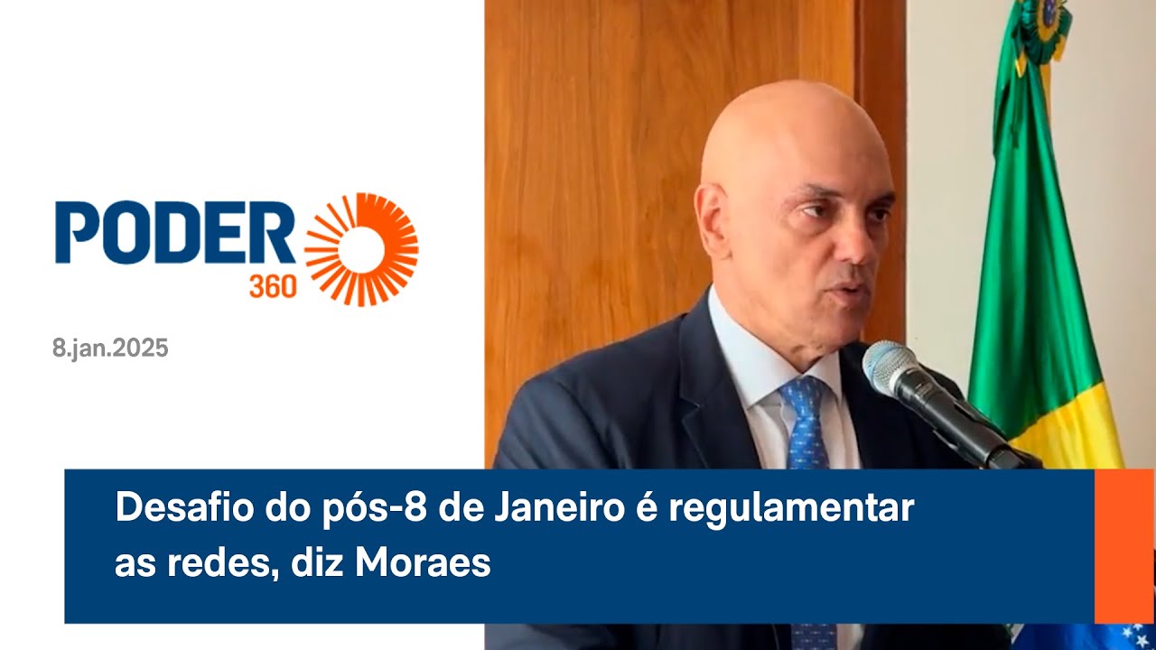 Desafio do pós-8 de Janeiro é regulamentar as redes, diz Moraes