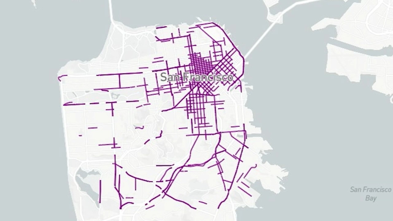New SFMTA traffic map shows SF streets with highest injuries for pedestrians and cyclists