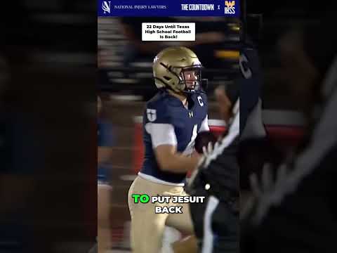 Posting 1 play every day until Texas High School Football is back! 22 Days left!