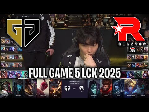 GEN vs KT GAME 5 LCK 2025 SUMMER PLAYOFFS | GENG ESPORTS vs KT ROLSTER G5 LCK 2025