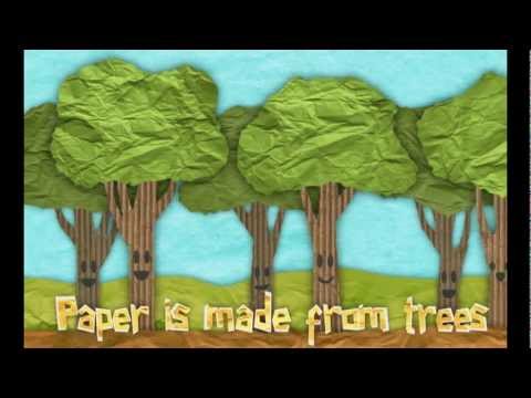 image-What is paper usually made from?