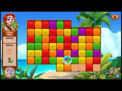 Lost Island Blast Adventure Level 309 - NO BOOSTERS 🏝️ | SKILLGAMING ✔️