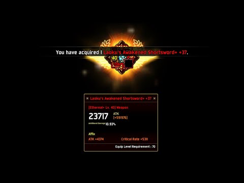 Kritika white knights-finally +40 demon sword upgrade finish