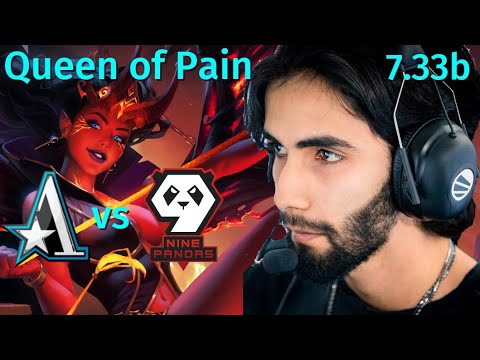 SumaiL Queen of Pain Mid: Team Aster vs 9 Pandas | Major | high mmr | Full gameplay | patch 7.33