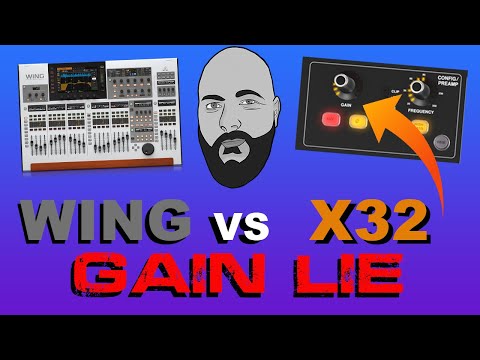 Preamps Gain Illusion on M32 / X32 Vs WING - Quick Cut form - Monday Live Stream