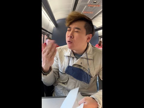 Riding Amtrak for the first time.