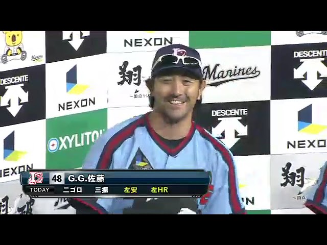 マリーンズ・松永昂大投手・里崎智也選手・G.G.佐藤選手ヒーローインタビュー 8月30日 千葉ロッテマリーンズ 対 北海道日本ハムファイターズ