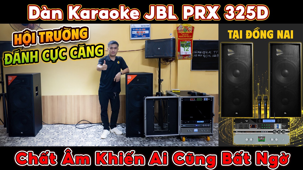 Video sản phẩm Dàn karaoke JBL TT438: (JBL PRX325D, Vatasa T500, Vatasa V6 Pro, DT DH-410, Vatasa P9 Luxury)
