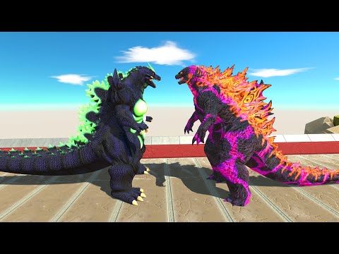 New Monster Godzilla 2021 Lava Vs Team Super Godzilla Death run -Animal Revolt Battle Simulator