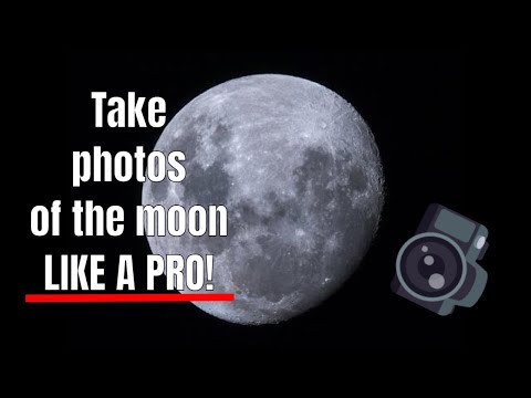 Easy settings to photograph the full moon with any camera like a DSLR or mirrorless