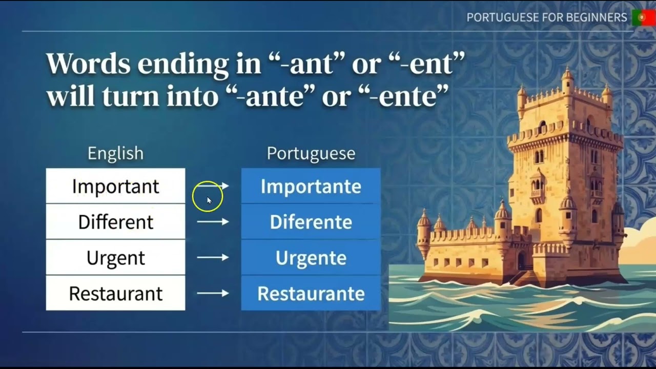 English/Portuguese Similarities