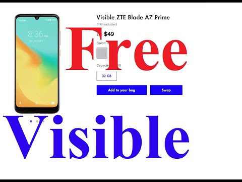 Free Visible ZTE Blade A7 Prime with trade in old android phone a Verizon company with the most 5G