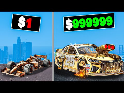 $1 to $1,000,000 Race Cars in GTA 5