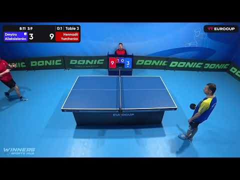 09:30 Dmytro Alieksieienko 0-3 Hennadii Yurchenko 22.04.2023 TT Euro.Cup Ukraine Master. Table 3