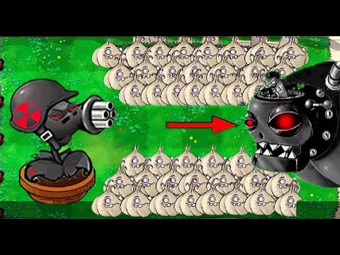 1 Doom Gatling Pea vs GARLIC Attack Doom Dr.Zomboss Giga - Plants vs Zombies Hack