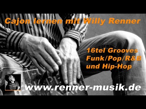 Cajon lernen - 16tel Grooves für Cajon