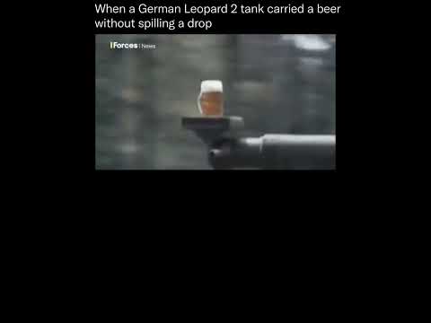 When a #german #leopard 2 #tank carried a #beer without spilling a drop