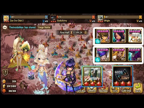 G3 SIEGE - ZCC2 vs Origin vs GodsArmy (Summoners War)