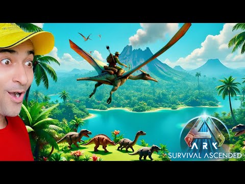 FINALLY! FLYING HIGH ON MY FIRST PTERANODON! 🦖 EXPLORING THE ISLAND IN ARK: SURVIVAL ASCENDED| EP 03