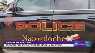 Nacogdoches High School student charged for bringing gun to school